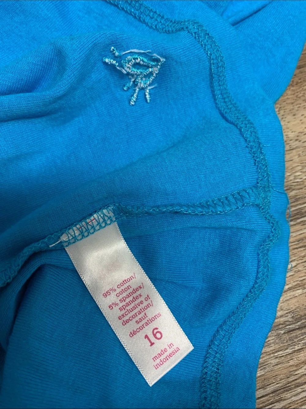 Justice Girls' Turquoise Logo Tank